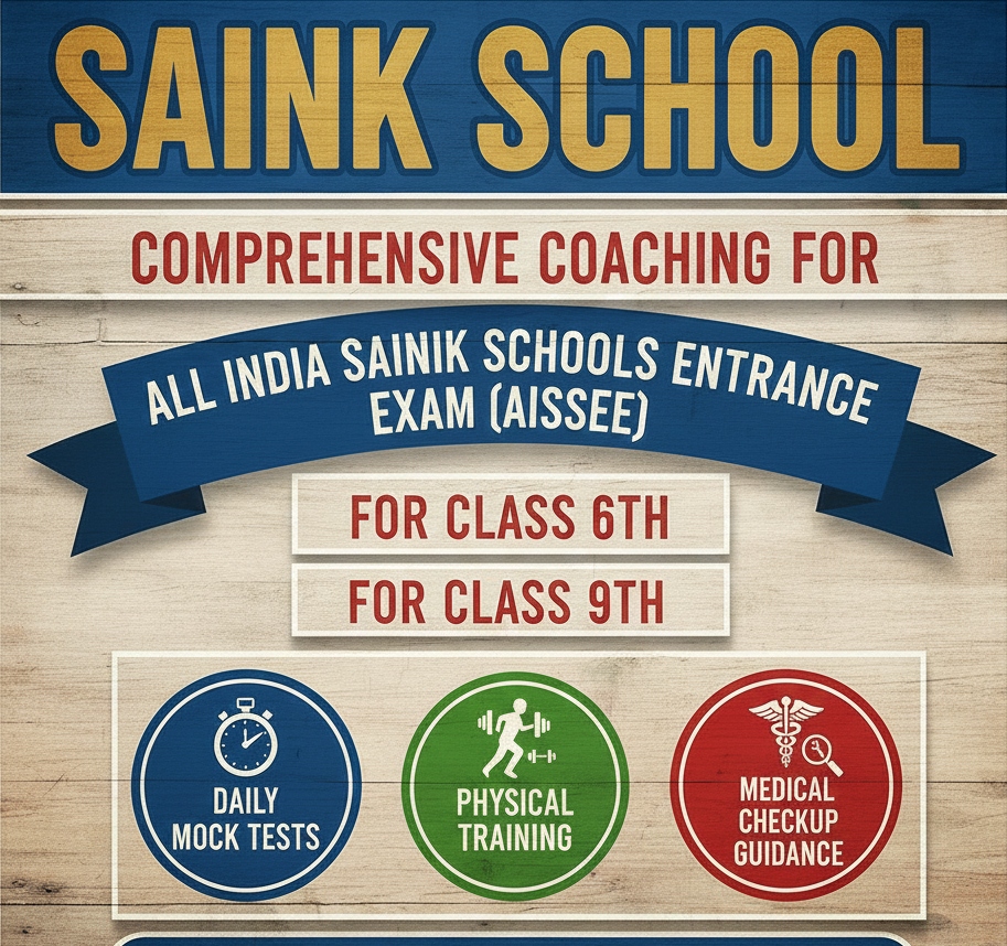 Sainik Entrance Info Poster